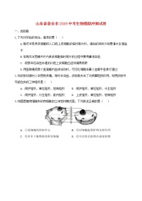 初中生物中考复习 山东省泰安市2019中考生物模拟冲刺试卷