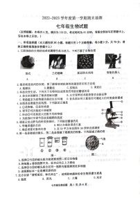 江苏省徐州市2022-2023学年七年级上学期期末抽测生物试题