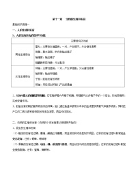 初中生物中考复习 专题十一 生物的生殖和发育-2021年中考生物核心考点必背合集