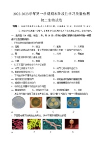 江西省南昌市十校联考2022-2023学年八年级上学期期末阶段性学习质量检测生物试卷（含答案）