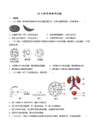 中考生物复习--专题12 人体内物质的运输（原卷版解析版）