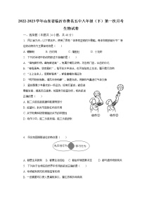 2022-2023学年山东省临沂市费县五中八年级（下）第一次月考生物试卷（含解析）