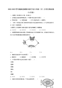 2022-2023学年湖南省邵阳市绥宁县八年级（下）月考生物试卷（3月份）（含解析）