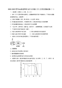 2022-2023学年山东省枣庄五中七年级（下）月考生物试卷（一）（含解析）