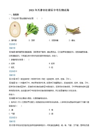 初中生物中考复习 精品解析：2021年天津市红桥区学考生物试题（解析版）