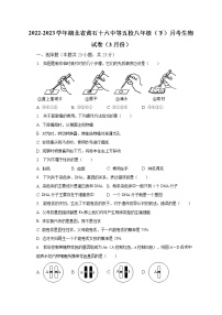 2022-2023学年湖北省黄石十六中等五校八年级（下）月考生物试卷（3月份）（含解析）