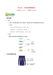 初中生物中考复习 考点26 人体内废物的排出-备战2019年中考生物考点一遍过