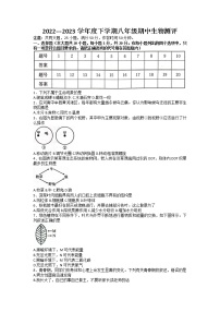 河南省周口市郸城县2022-2023学年八年级下学期期中生物试题