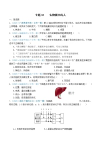 专题04 生物圈中的人-学易金卷：2023年中考生物一模试题分项汇编（全国通用）