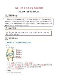 易错点07  动物的运动和行为-备战2023年中考生物考试易错题