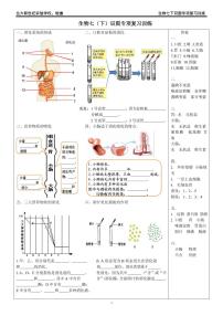 生物七（下）识图专项复习训练