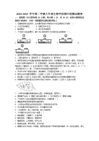 江西省吉安市永丰县2022-2023学年八年级下学期期中生物试题(无答案)