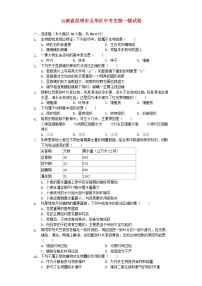 云南省昆明市五华区中考生物一模试卷 (含答案)