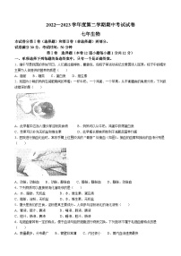 辽宁省铁岭市西丰县2022-2023学年七年级下学期期中生物试题（含答案）