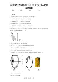 山东省青岛市青岛超银中学2022-2023学年七年级上学期期末生物试题(含答案)