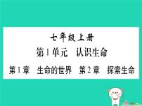 初中生物中考复习 中考生物总复习七上第1单元第1章生命的世界第2章探索生命习题课件