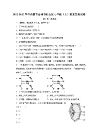 2022-2023学年内蒙古赤峰市红山区七年级（上）期末生物试卷（含解析）