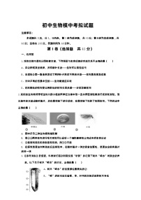 2023年山东省潍坊市生物中考模拟题试题