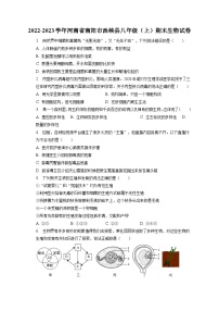 2022-2023学年河南省南阳市西峡县八年级（上）期末生物试卷（含解析）