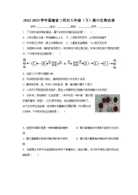 2022-2023学年福建省三明市八年级（下）期中生物试卷（含解析）