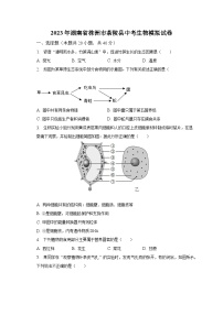 2023年湖南省株洲市茶陵县中考生物模拟试卷（含解析）