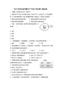 2023年河北省邯郸市广平县中考生物二模试卷(含答案)