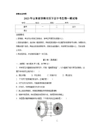 2023年山东省济南市历下区中考生物一模试卷（含解析）