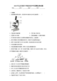 2023年山东省济宁市泗水县中考四模生物试题（含解析）