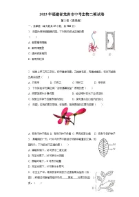 2023年福建省龙岩市中考生物二模试卷（含解析）