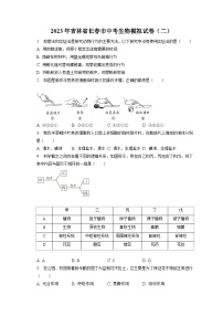 2023年吉林省长春市中考生物模拟试卷（二）（含答案解析）