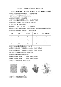 _2018年安徽阜阳中考生物真题及答案