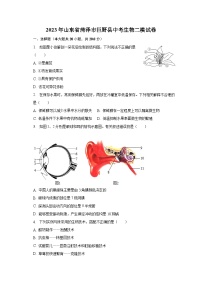 2023年山东省菏泽市巨野县中考生物二模试卷（含解析）