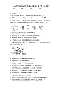 2023年广西壮族自治区桂林市桂林中学三模生物试题（含答案）