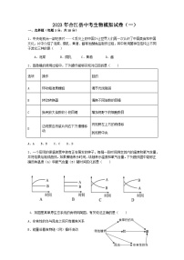 2023年四川省泸州市合江县中考模拟（一）生物试题（含答案）