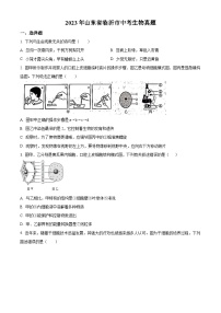 2023年山东省临沂市中考生物真题（原卷版）