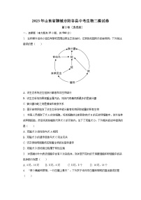 2023年山东省聊城市阳谷县中考生物二模试卷（含解析）