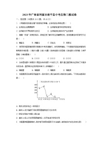 2023年广东省河源市连平县中考生物二模试卷（含解析）