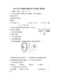 2023年辽宁省锦州市黑山县中考生物二模试卷（含解析）