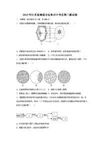 2023年江苏省南通市启东市中考生物二模试卷（含解析）