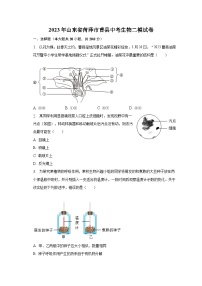 2023年山东省菏泽市曹县中考生物二模试卷（含解析）
