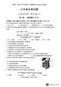 山东省聊城市莘县2022-2023学年七年级下学期7月期末生物试题