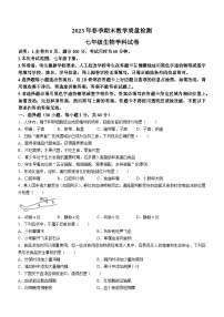 广东省河源市和平县2022-2023学年七年级下学期期末生物试题