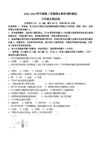 广东省湛江市徐闻县2022-2023学年七年级下学期期末生物试题（含答案）