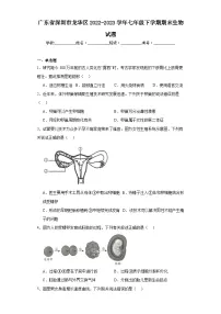 广东省深圳市龙华区2022-2023学年七年级下学期期末生物试题（含答案）