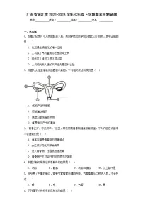 广东省阳江市2022-2023学年七年级下学期期末生物试题(含答案)