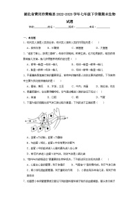 湖北省黄冈市黄梅县2022-2023学年七年级下学期期末生物试题（含答案）