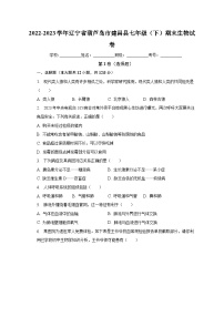 辽宁省葫芦岛市建昌县2022-2023学年七年级下学期期末生物试卷（含答案）