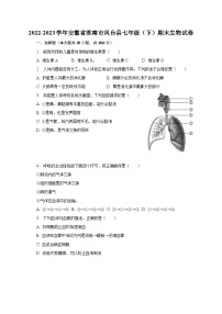 安徽省淮南市凤台县2022-2023学年七年级下学期期末生物试卷（含答案）