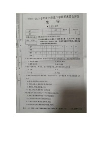 河南省周口市川汇区2022-2023学年七年级下学期6月期末生物试题（图片版含答案）