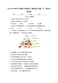 广西南宁市银海区三雅学校2022-2023学年七年级下学期期末生物试卷（含答案）